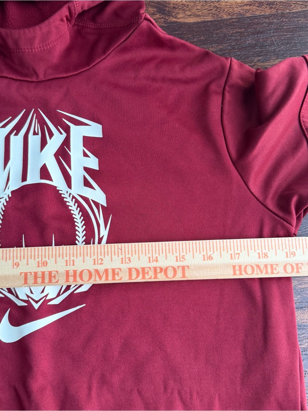 Nike Kids Maroon Graphic Hoodie - Picture 4 of 7